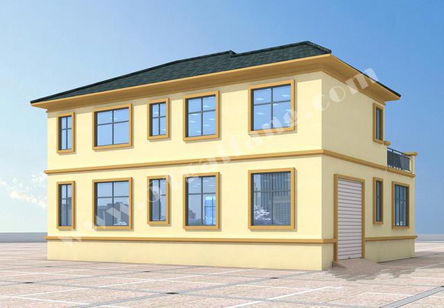 二層帶車庫的自建房屋設計圖 二層帶車庫的自建房屋設計圖
