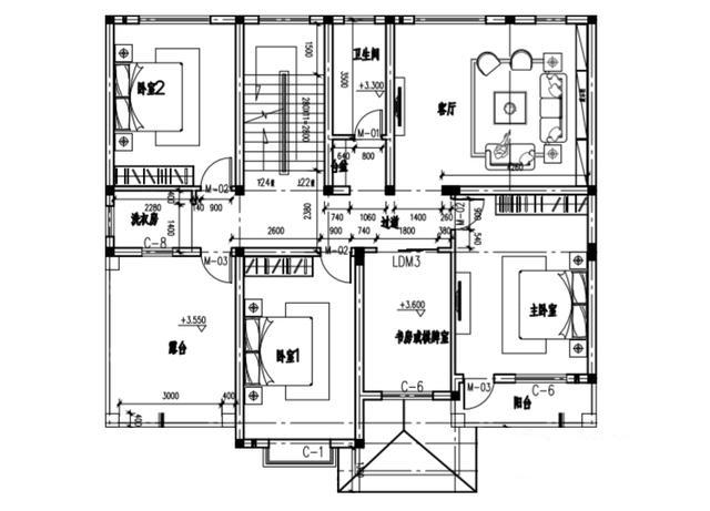 二層帶車庫的自建房屋設計圖 二層帶車庫的自建房屋設計圖