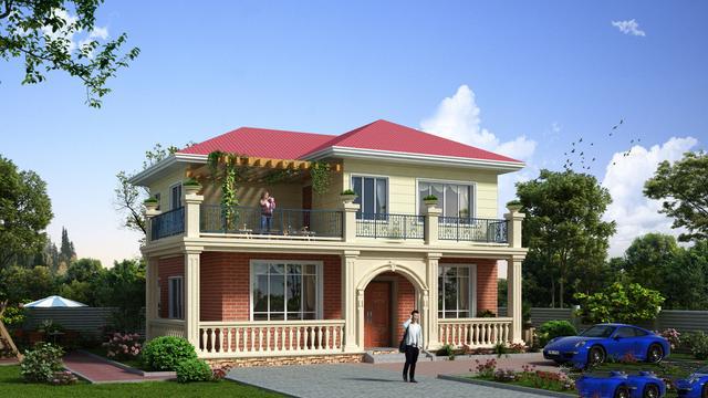 農村自建的兩層別墅 農村自建的兩層別墅