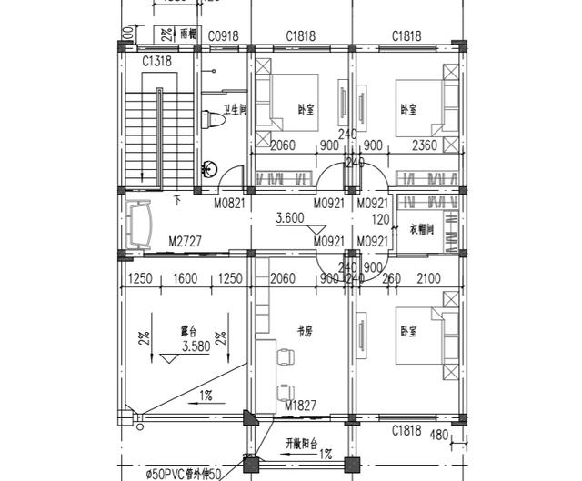 農村的兩層別墅建筑設計 農村的兩層別墅建筑設計