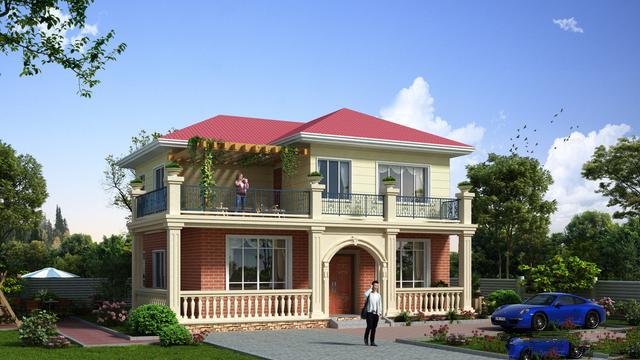 農村自建的兩層別墅 農村自建的兩層別墅