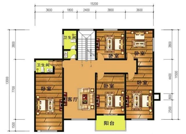 農村自建的三層別墅設計 農村自建的三層別墅設計