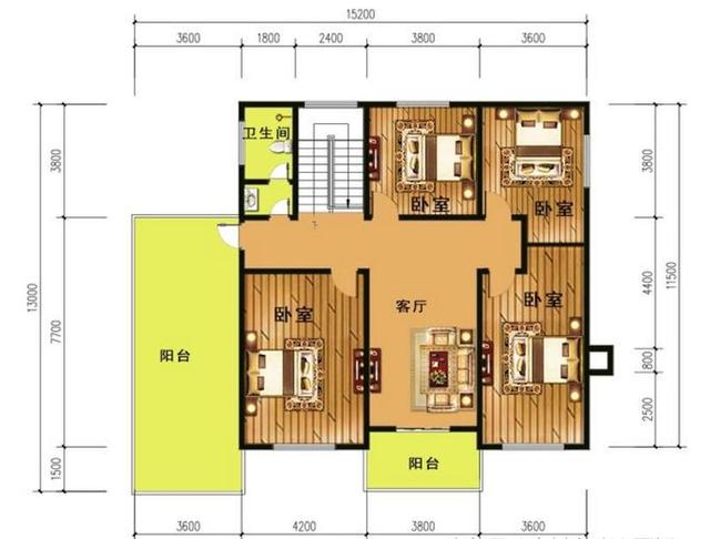 農村自建的三層別墅設計 農村自建的三層別墅設計