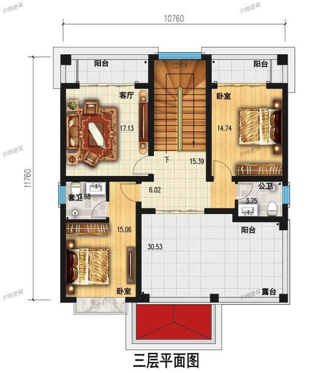 3層豪華的自建別墅設計圖 3層豪華的自建別墅設計圖
