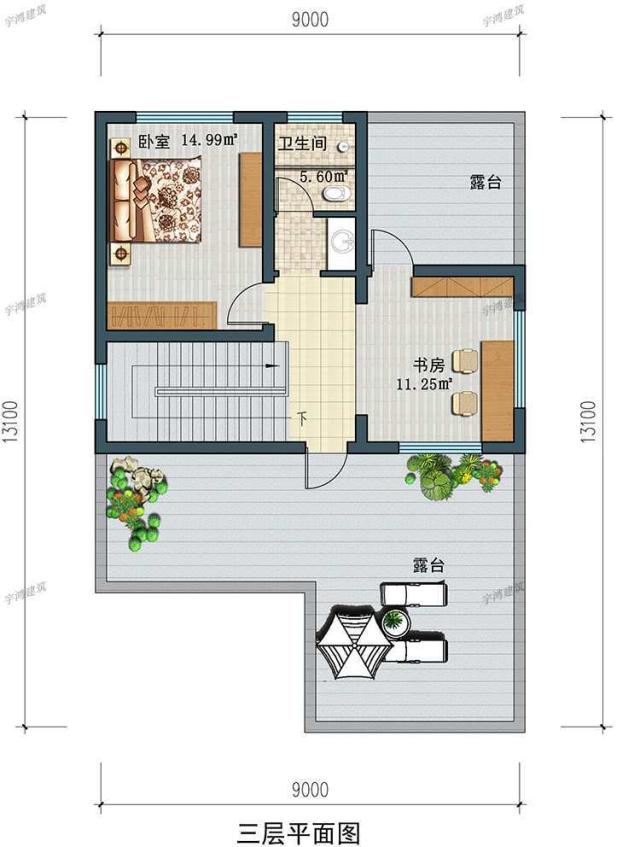 3層豪華的自建別墅設計圖 3層豪華的自建別墅設計圖