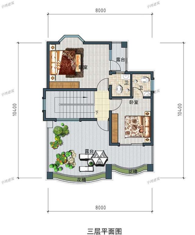 3層豪華的自建別墅設計圖 3層豪華的自建別墅設計圖