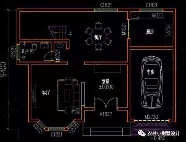 二層帶車庫的農村別墅 二層帶車庫的農村別墅