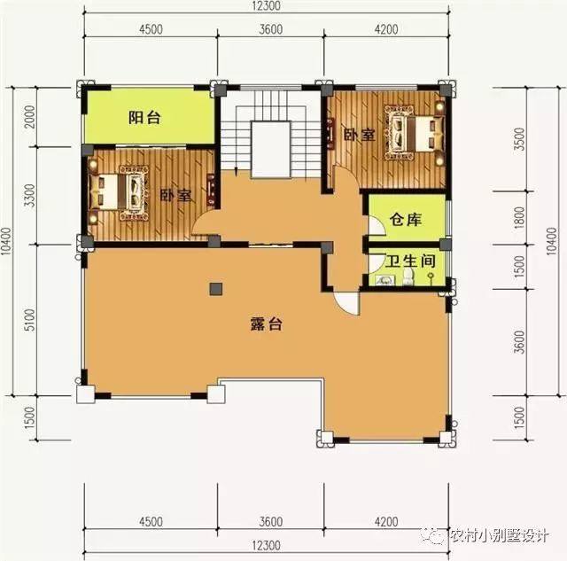 二層帶車庫的農村別墅 二層帶車庫的農村別墅