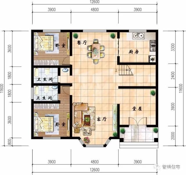 客廳挑空設(shè)計的農(nóng)村別墅 客廳挑空設(shè)計的農(nóng)村別墅