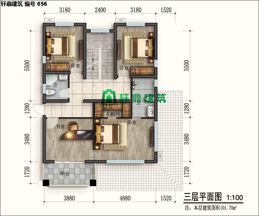 經典四層紅磚別墅設計施工全套圖紙03.jpg 經典四層紅磚別墅設計施工全套圖紙03.jpg