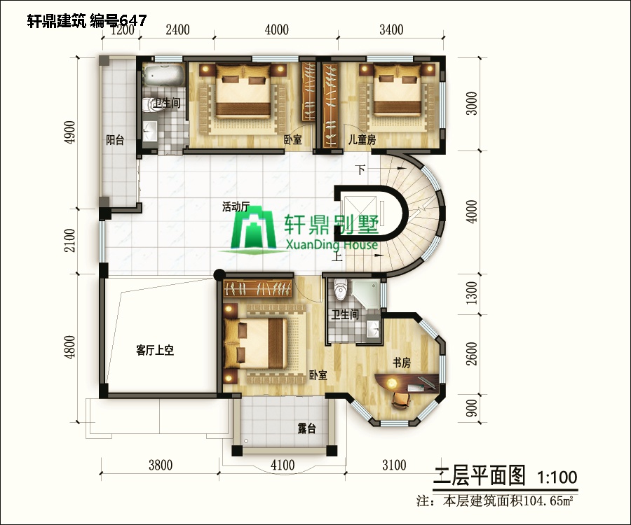 歐式三層半自建別墅設(shè)計圖6.jpg 歐式三層半自建別墅設(shè)計圖6.jpg
