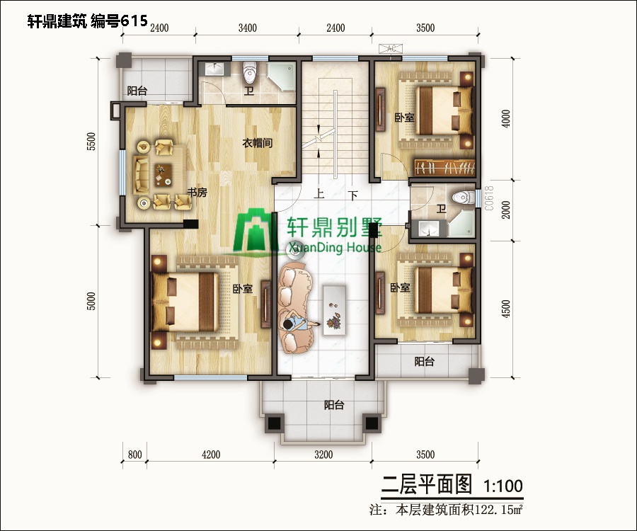 新中式三層自建別墅設計施工圖2.jpg 新中式三層自建別墅設計施工圖2.jpg