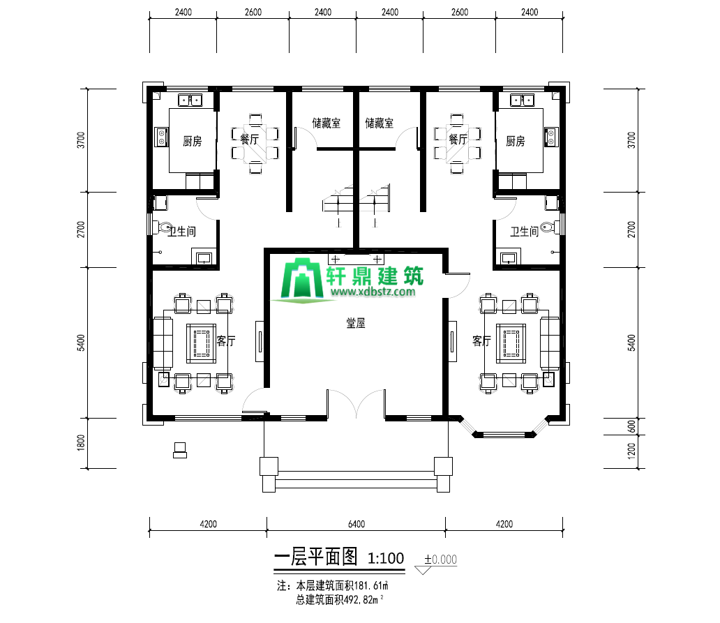 一層平面圖 一層平面圖