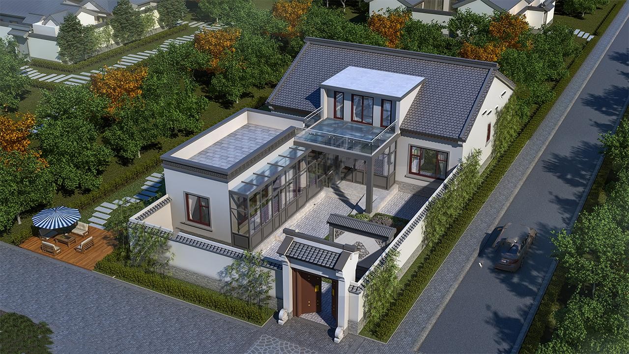 中式農村自建一層別墅.jpg 中式農村自建一層別墅.jpg