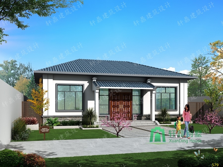 新中式一層自建房屋設計圖紙.jpg 新中式一層自建房屋設計圖紙.jpg